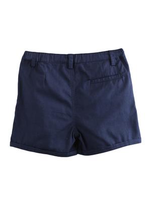 navy blue solid shorts - 18300034 - Standard Image - 2