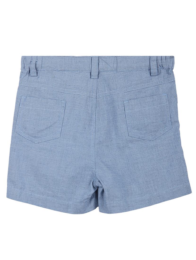 blue solid shorts - 18300042 - Zoom Image - 2
