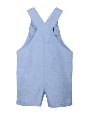 light blue solid dungaree - 18300046 - Standard Image - 2