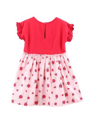 red color block frock - 18300089 - Standard Image - 2