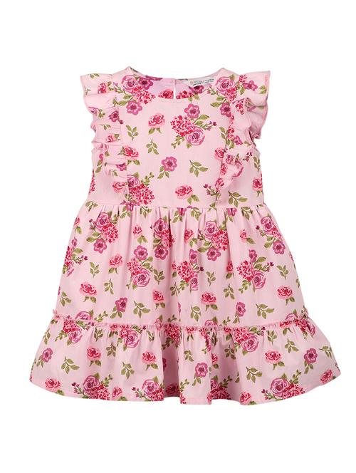 pink floral frock - 18300090 - Standard Image - 1