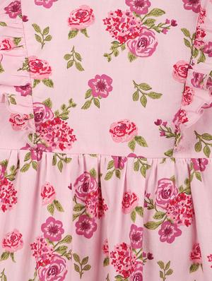 pink floral frock - 18300090 - Standard Image - 3