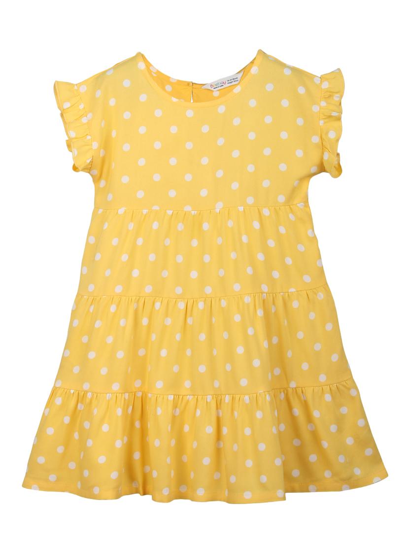 yellow polka dots frock - 18300099 - Zoom Image - 1