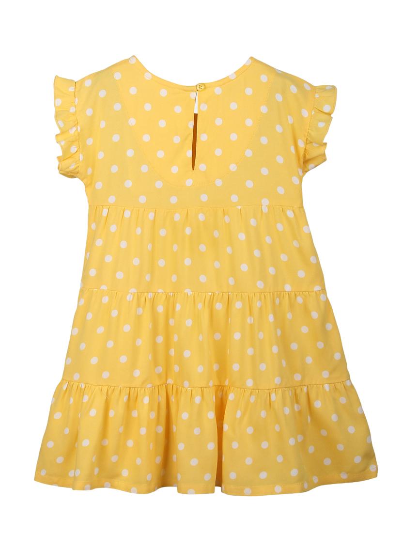 yellow polka dots frock - 18300099 - Zoom Image - 2