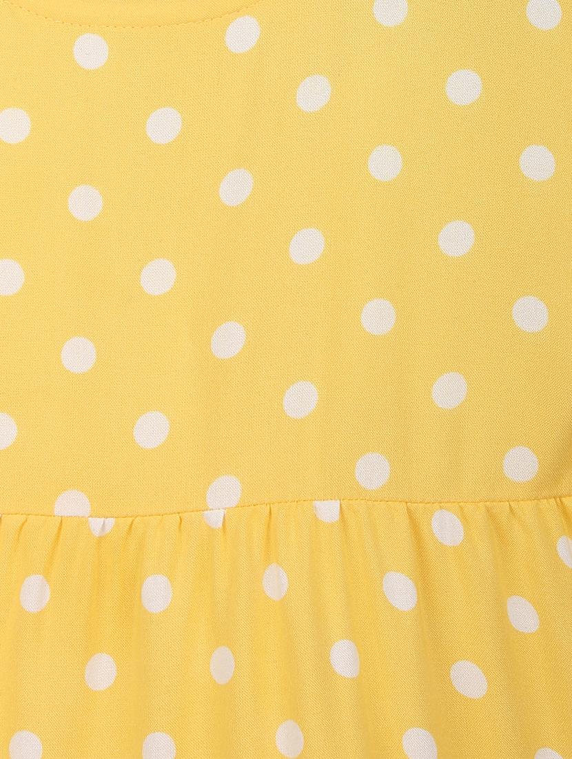 yellow polka dots frock - 18300099 - Zoom Image - 3