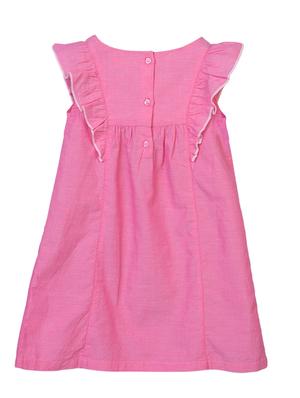 pink embroidered detail frock - 18300101 - Standard Image - 2