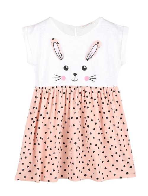 orange printed frock - 18300112 - Standard Image - 1