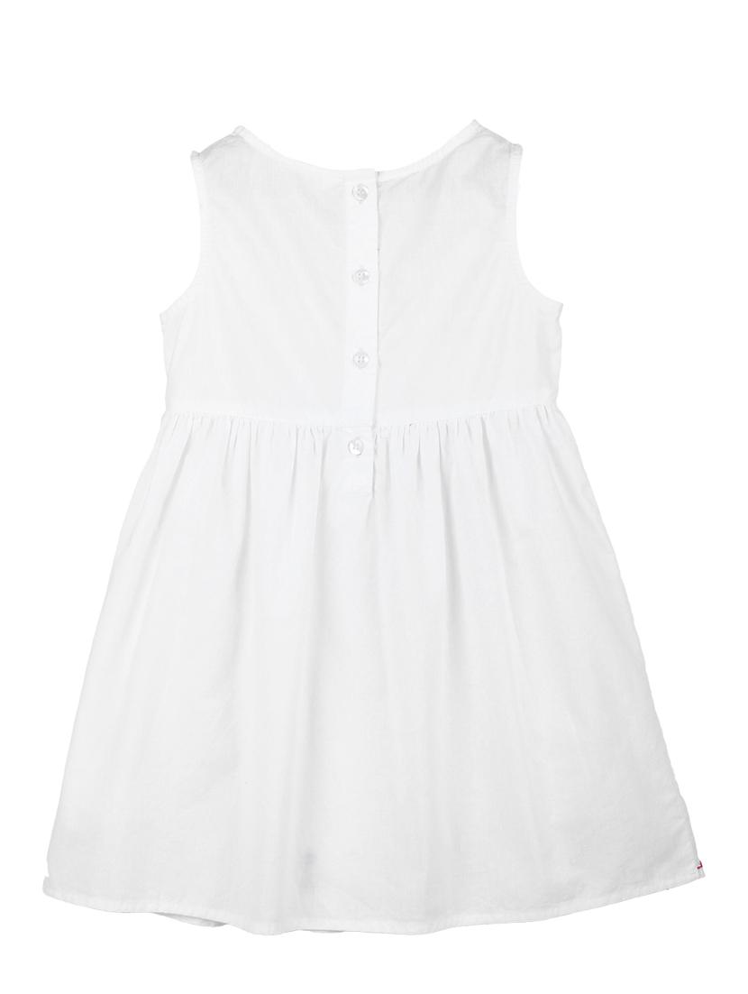 white embroidered detail frock - 18300116 - Zoom Image - 2