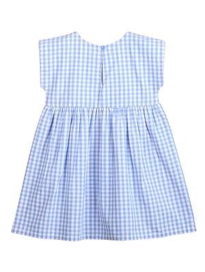 blue checkered frock - 18300120 - Standard Image - 2