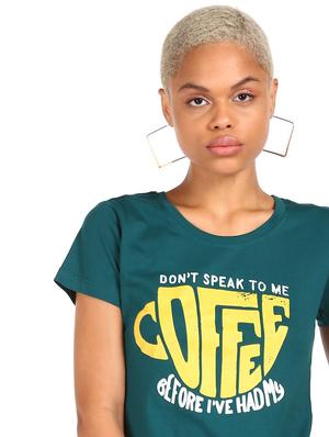 round neck cotton graphic print t-shirt - 18301899 - Standard Image - 5
