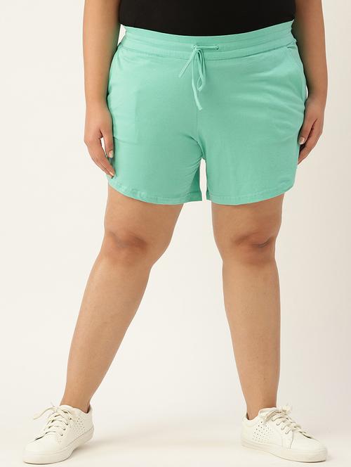 drawstring waist plus short - 18302502 -  Standard Image - 0