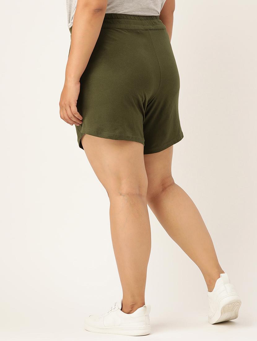 drawstring waist plus short - 18302506 - Zoom Image - 3