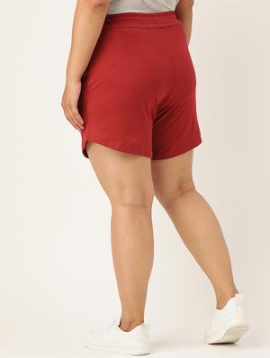 drawstring waist plus short - 18302507 - Standard Image - 3