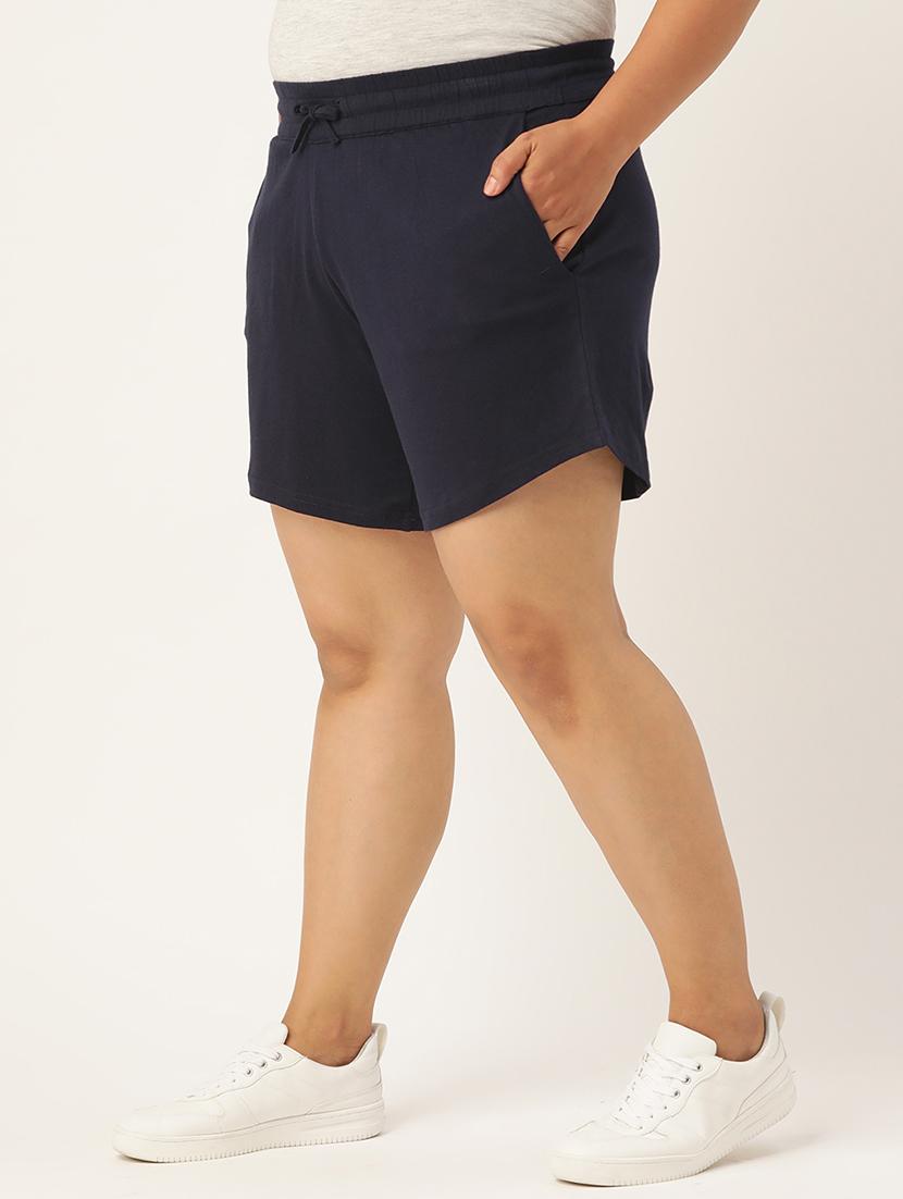 drawstring waist plus short - 18302508 - Zoom Image - 2