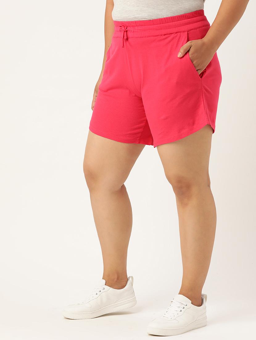 drawstring waist plus short - 18302511 - Zoom Image - 2