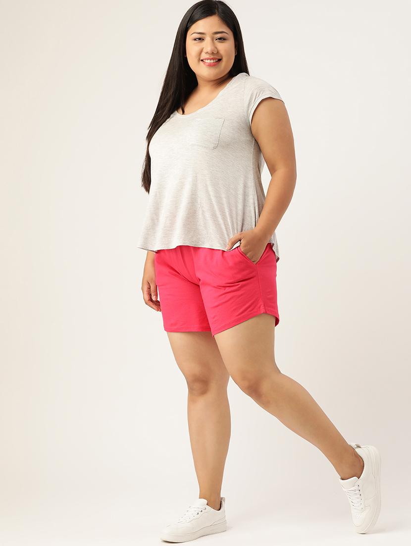 drawstring waist plus short - 18302511 - Zoom Image - 4