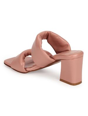 nude pu mules sandals - 18303000 - Standard Image - 4