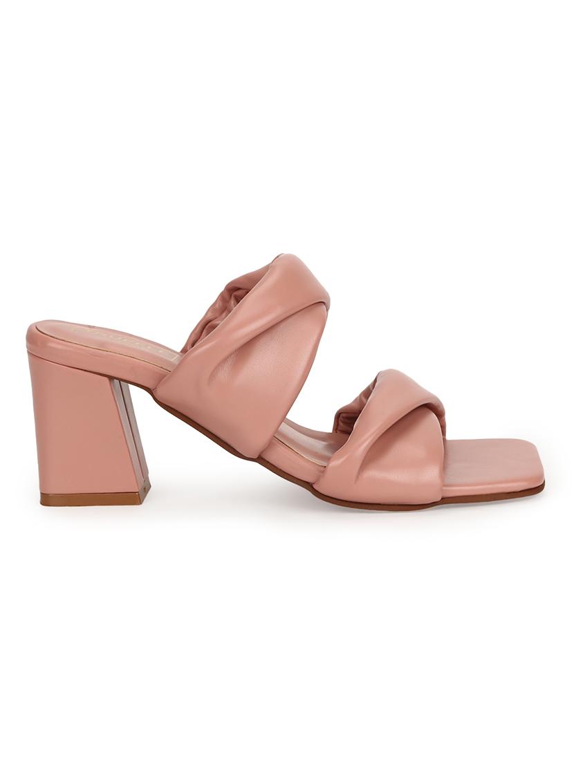 nude pu mules sandals - 18303000 - Zoom Image - 2