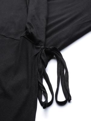 overlap neck solid top - 18304073 - Standard Image - 5