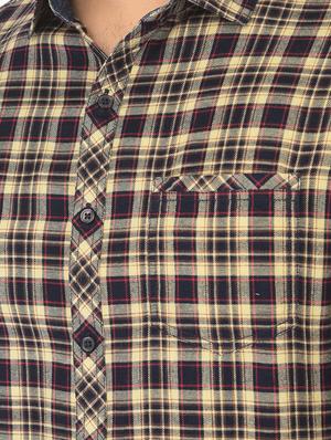 black checkered casual shirt - 18304971 - Standard Image - 5