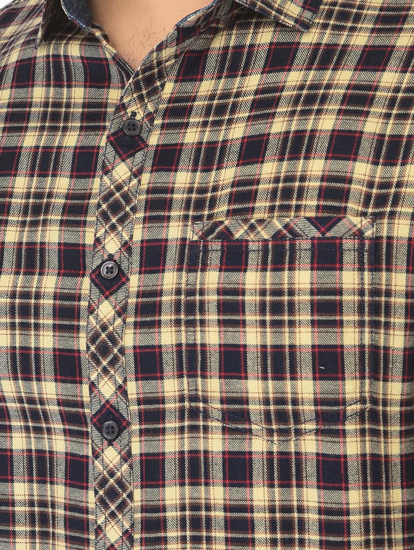 black checkered casual shirt - 18304971 - Zoom Image - 5