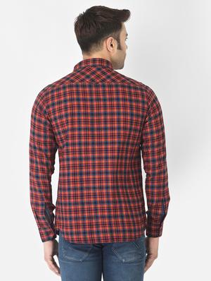 red checkered casual shirt - 18304972 - Standard Image - 3