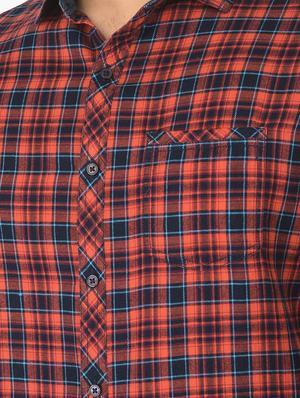 red checkered casual shirt - 18304972 - Standard Image - 5