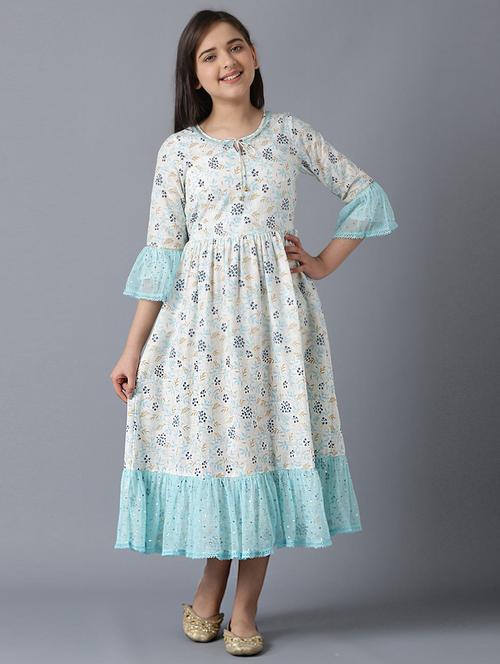 white printed regular kurti - 18305438 - Standard Image - 1