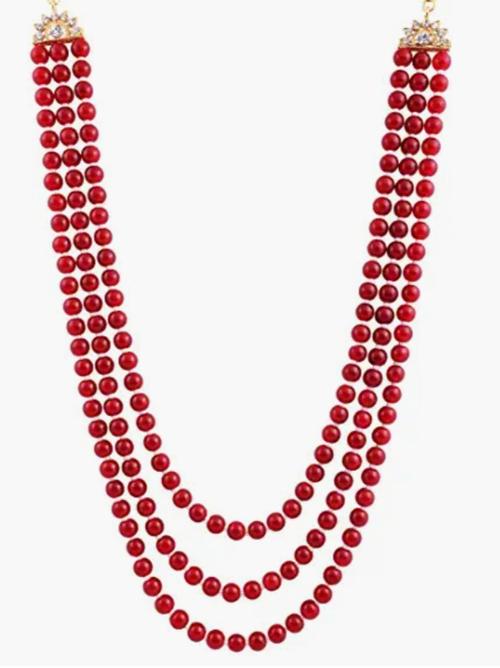 necklace for man red color - 18306029 - Standard Image - 1