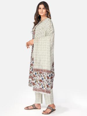 white cotton suit set - 18306086 - Standard Image - 2