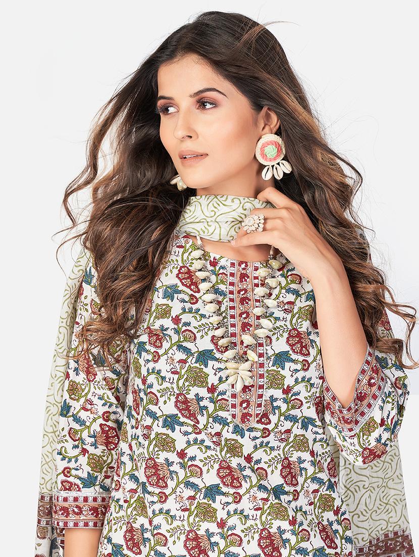 white cotton suit set - 18306086 - Zoom Image - 5