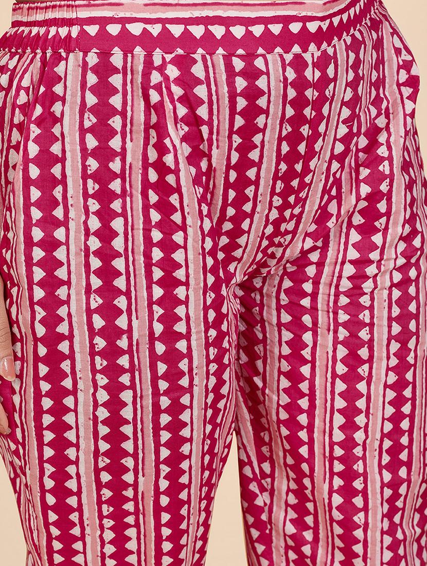 pink cotton suit set - 18306141 - Zoom Image - 4