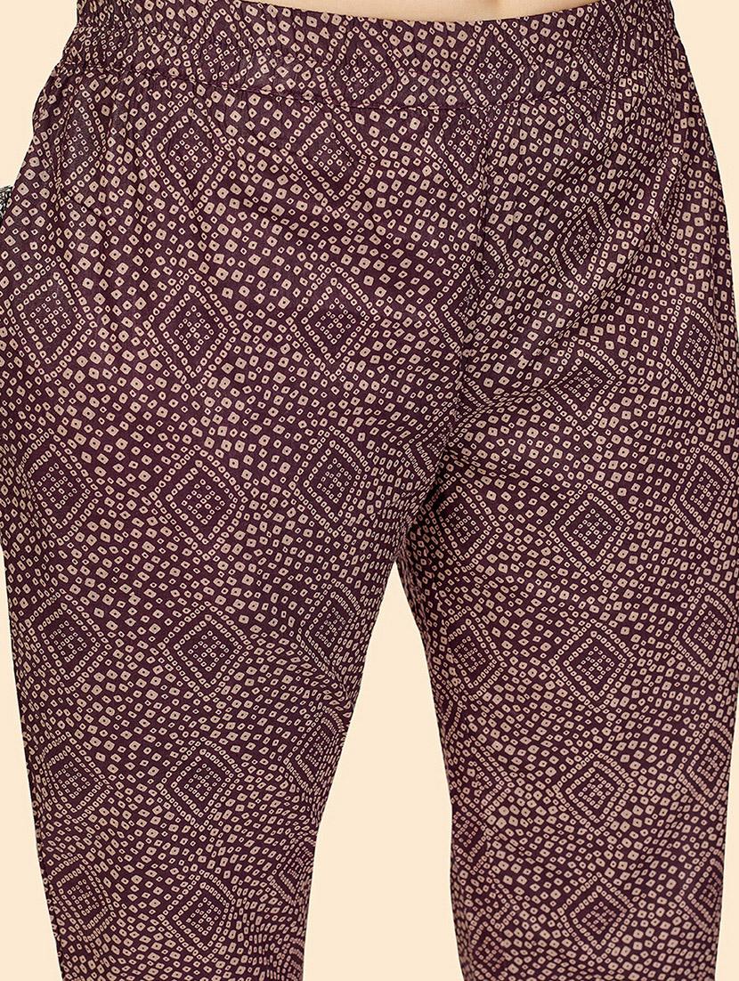 purple cotton suit set - 18306189 - Zoom Image - 4