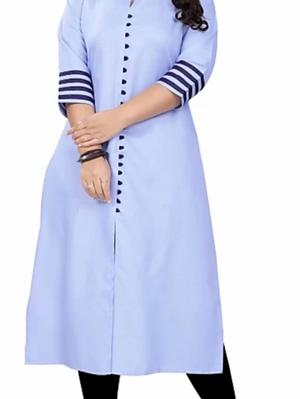 white cotton kurti - 18306342 - Standard Image - 2
