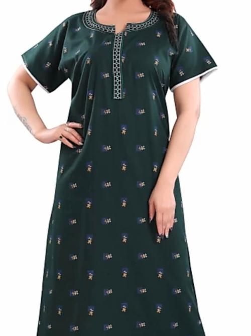 green cotton nightwear set - 18306374 - Standard Image - 1