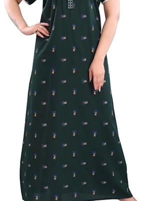 green cotton nightwear set - 18306374 - Standard Image - 2