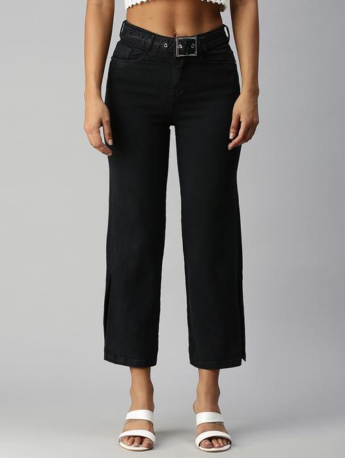 high rise stone washed denim jean - 18306507 - Standard Image - 1