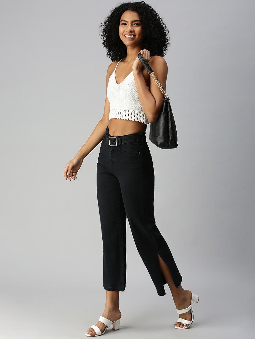 high rise stone washed denim jean - 18306507 - Zoom Image - 4