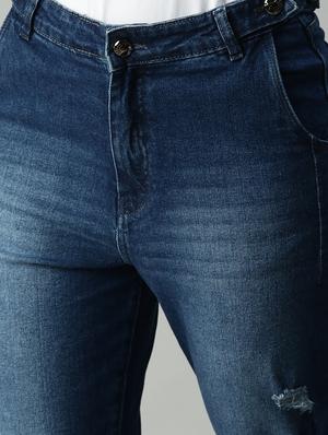 high rise stone washed jean - 18306525 - Standard Image - 5