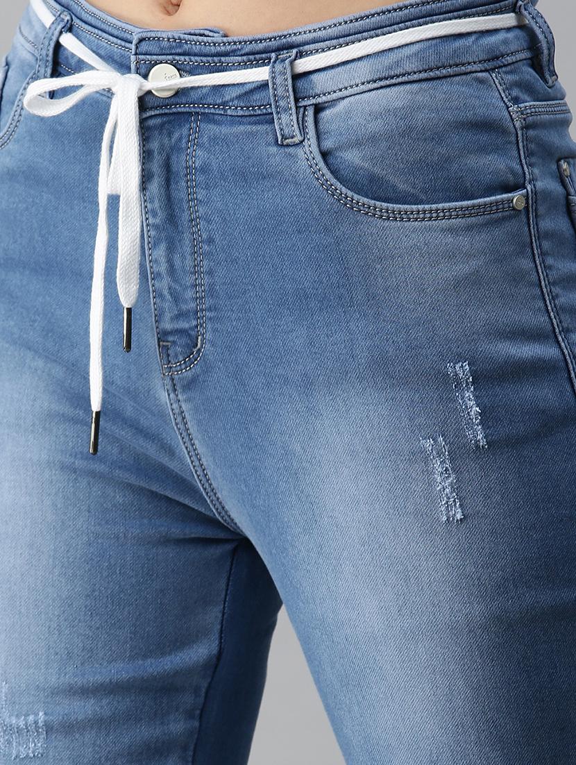 high rise stone washed jean - 18306531 - Zoom Image - 5