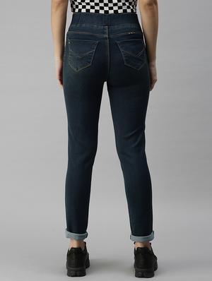 high rise stone washed denim jean - 18306538 - Standard Image - 3