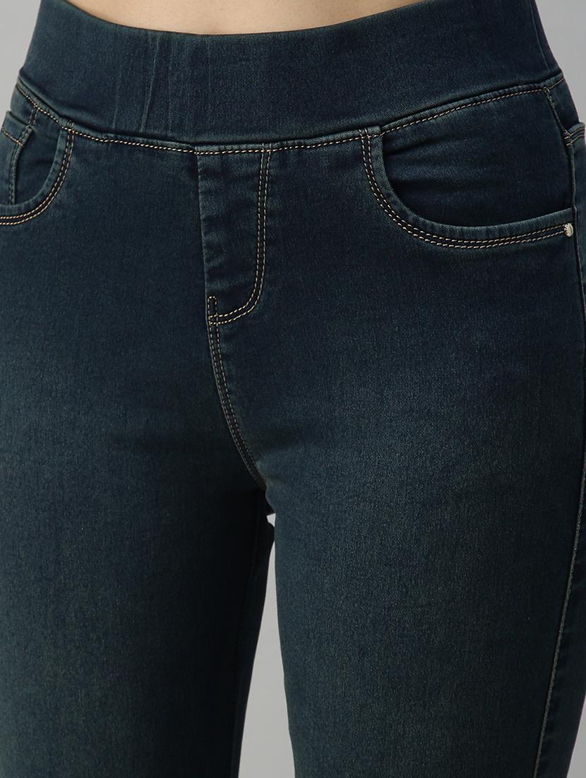 high rise stone washed denim jean - 18306538 - Zoom Image - 5