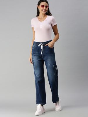 mid rise stone wash denim jean - 18306561 - Standard Image - 4
