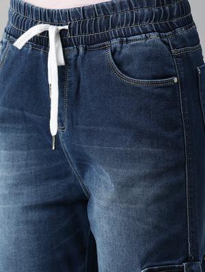 mid rise stone wash denim jean - 18306561 - Standard Image - 5