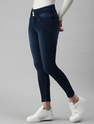 high rise stone wash denim jean - 18306572 - Standard Image - 2