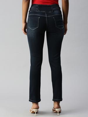 high rise stone wash denim jean - 18306586 - Standard Image - 3