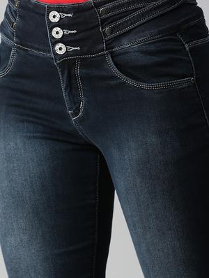 high rise stone wash denim jean - 18306586 - Standard Image - 5