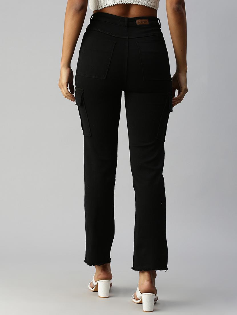 high rise stone wash denim jean - 18306593 - Zoom Image - 3
