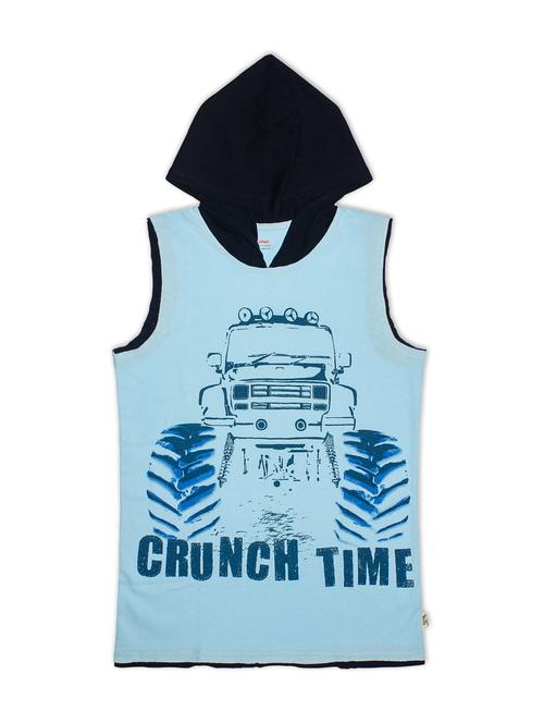 hooded neck graphic t-shirt - 18306896 - Standard Image - 1