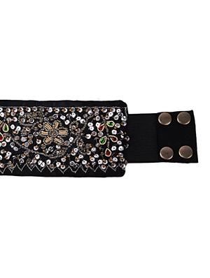 black satin belt - 18307621 - Standard Image - 3